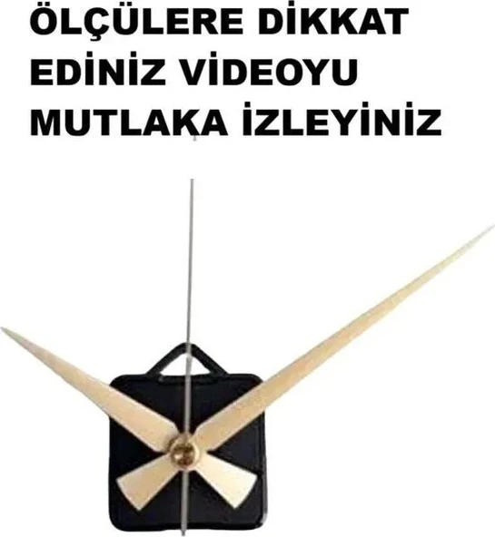 Cnr Shop Saat Mekanizması, 14 mm ŞAFT BOYU Akar Sessiz Duvar Saati Mekanizması, ürün görseli 1
