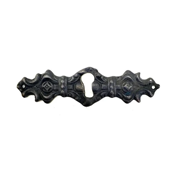 Antika Tarz Dekoratif Pirinç Anahtar Ağızlığı -  28x104mm, Oksit ürün görseli 1