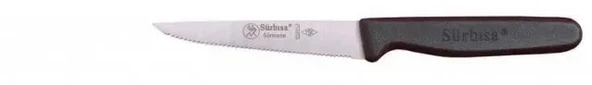 61004lz - Sürmene Lazerli, Tırtıklı Sebze Bıçağı 9,5cm ürün görseli 1