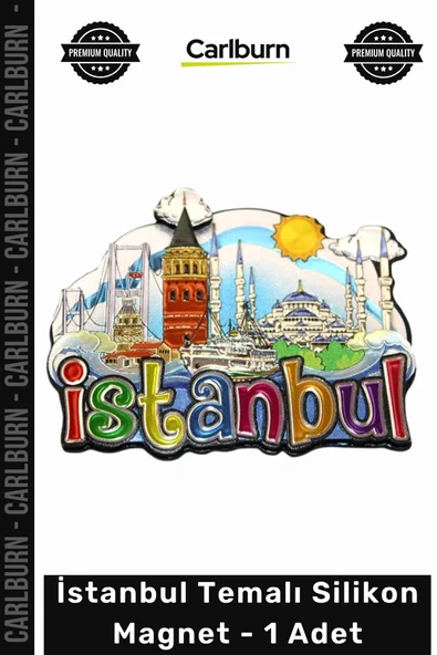 #Magnet Hediyelik Eşya Hatıra Mıknatıslı Buzdolabı Süsü Modern İstanbul Temalı Silikon Magnet ürün görseli 1