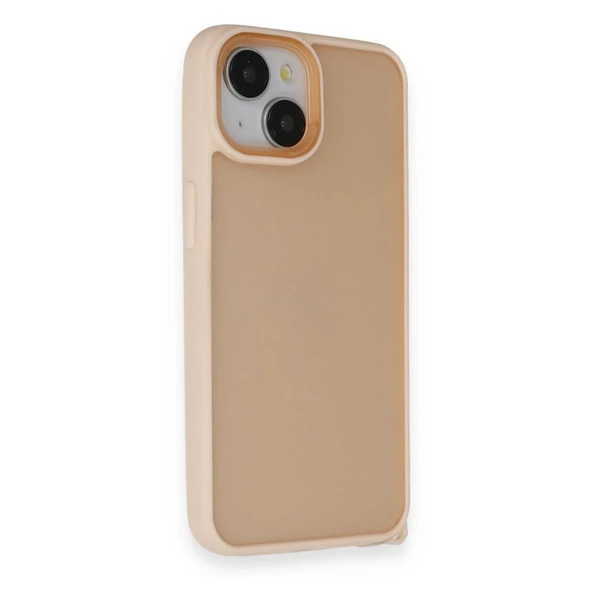 İphone 14 Kılıf Elegant Kapak - Pudra ürün görseli 1