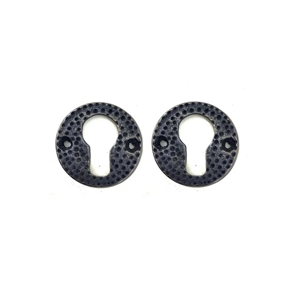Antika Tarz Dekoratif Pirinç Oda Kilit Rozeti - 49mm, Oksit ürün görseli 1