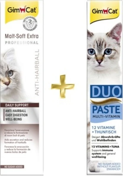 Gimcat Malt Soft 100 G + Ton Balıklı Multivitamin 50 G ürün görseli 1