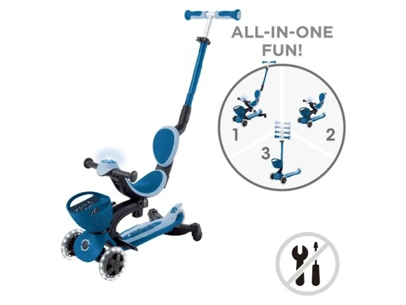 Go Up Baby 360 Scooter (Işıklı) Pastel Mavi ürün görseli 1