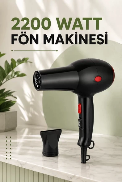 Nevamel® Soğuk ve Sıcak Üfleme Özellikli AC Motorlu Saç Kurutma Makinesi ürün görseli 1
