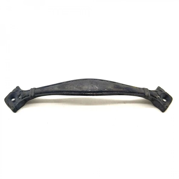 Antika Tarz Dekoratif Pirinç Deste Mobilya Kulbu - 27x155 Mm, Oksit ürün görseli 1