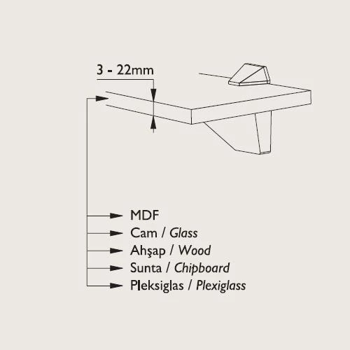 Raf Tutucu 3-22mm (2 Adet) - Resim 3