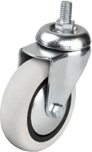 352 - 75x25 Mm Pvc Makaralı Vidalı Teker 4 Adet ürün görseli 1