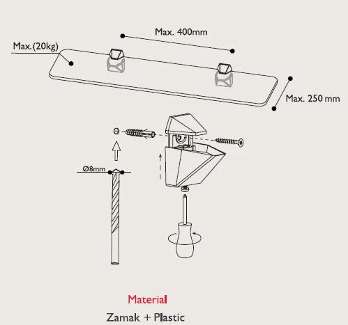Raf Tutucu 3-22mm (2 Adet) - Resim 4