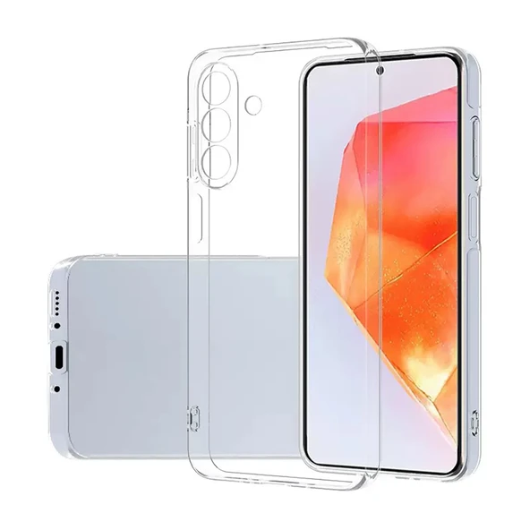 Galaxy A27 Kılıf İnce ve Esnek Şeffaf Süper Silikon ürün görseli 1
