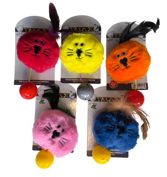 Sesli Catnipli Peluş Kedi Köpek Oyuncağı Çeşitli Renklerde 15 cm ürün görseli 1
