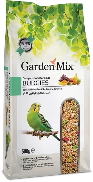 Gardenmix Platin Seri Vitaminli Meyveli Muhabbet Kuşu Yemi 500 gr ürün görseli 1