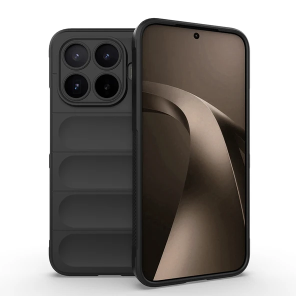 Xiaomi 17T Pro Kılıf Esnek TPU Oyuklu Arka Yüzey Tasarımlı Etnik Silikon Kapak ürün görseli 1