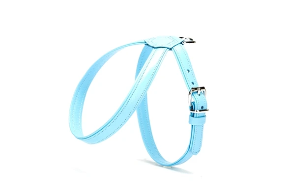 Doggie Flotter El Yapımı Deri Köpek Göğüs Tasması 1,2 x 25 -35 cm Beyaz ürün görseli 1