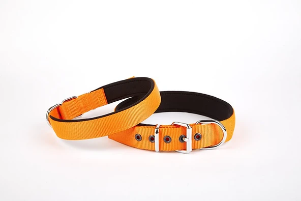 Doggie Softlu Köpek Boyun Tasması 3 cm x 55 cm Turuncu ürün görseli 1