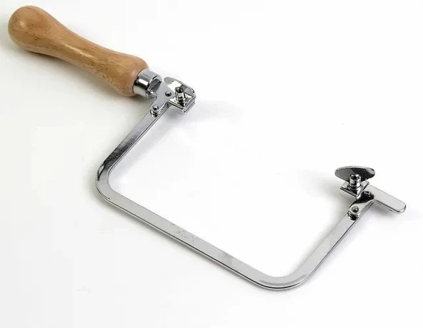 Sabit Kıl Testere Kolu - Ahşap Sap 13,5cm ürün görseli 1
