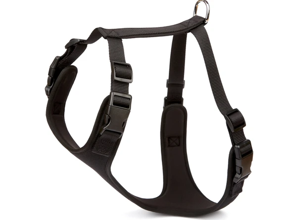 Doggie Havalı Ped Dokuma Köpek Göğüs Tasması 70/95 cm Siyah ürün görseli 1