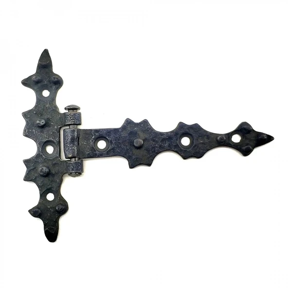 Antika Tarz Dekoratif Pirinç Yıldız Kuyruklu Menteşe - 85x110 Mm, Oksit ürün görseli 1