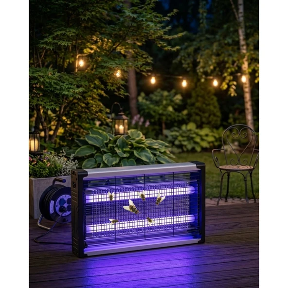 Elektrikli Sinek Öldürücü Lamba Sessiz Çalışan UV Işıklı Haşere Kovucu 6W ürün görseli 1