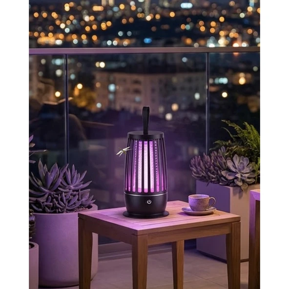 UV Mor Işık Elektrikli Böcek Öldürücü Lamba Gece Aydınlatmalı Sessiz ve Güvenli Kullanım ürün görseli 1