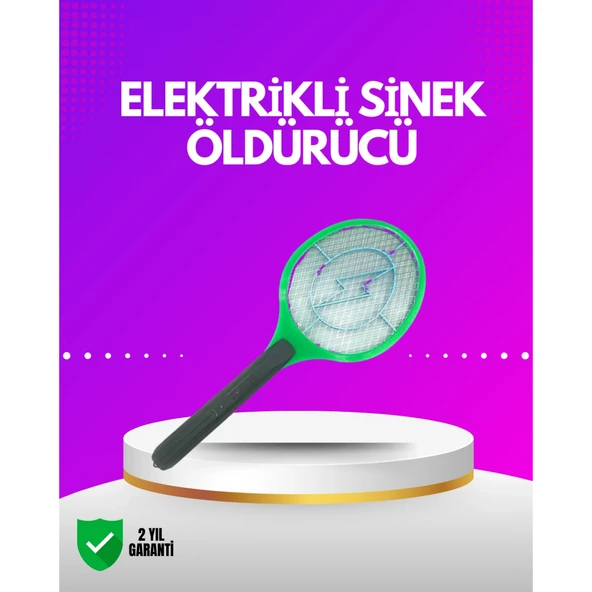 İç ve Dış Mekan Elektrikli Sinek Öldürücü | Hafif ve Ergonomik Tasarım ürün görseli 1