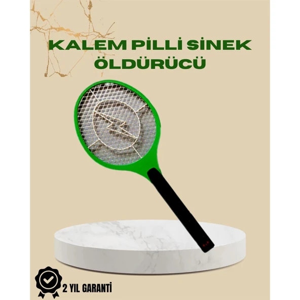 Yüksek Gerilimli Elektronik Sinek Öldürücü – Pil ile Çalışan, Güvenlik Izgaralı ürün görseli 1