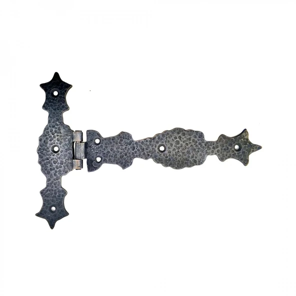 Antika Tarz Dekoratif Pirinç Kuyruklu Zambak Menteşe - 175x248 Mm, Oksit ürün görseli 1