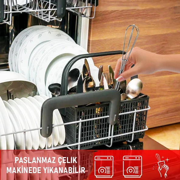 Mini Çırpıcı Çelik 6 Adet - Resim 5