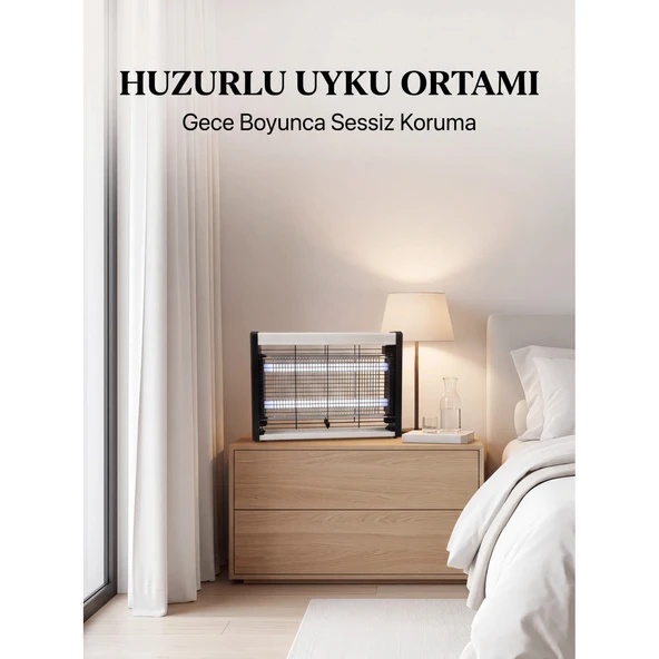 UV Işıklı Elektrikli Sinek Öldürücü Sessiz ve Etkili Kullanım ürün görseli 1