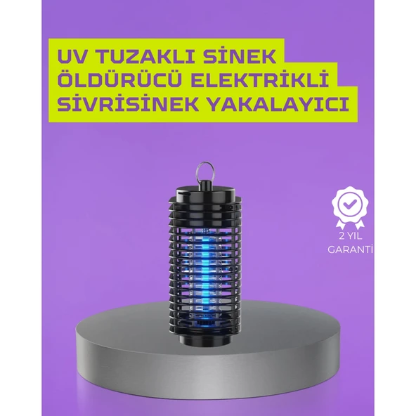 Kapalı ve Açık Alanlarda Etkili Elektrikli Sivrisinek Katili – UV Işıklı Tuzak ürün görseli 1