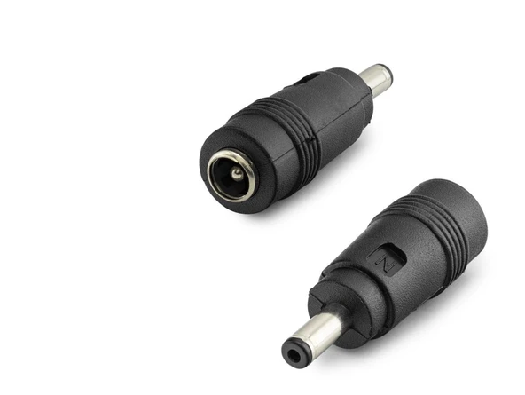 Dc Jack Dönüştürücü 5.5X2.5 Mm Soket 4.0X1.35 Mm Fiş 10 Adetli Paket Siyah HDX1315 ürün görseli 1