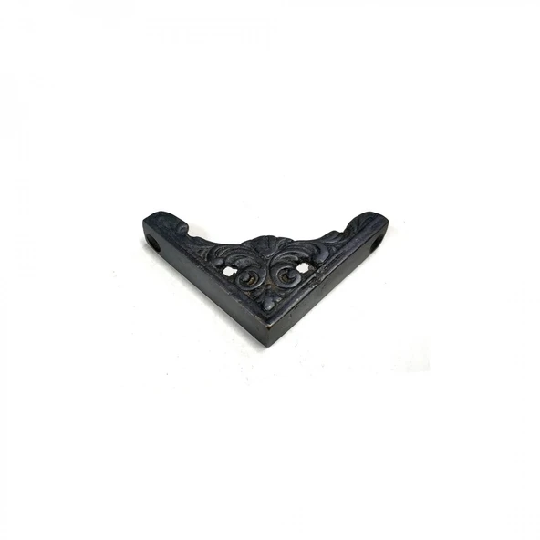 Antika Tarz Dekoratif Pirinç Köşe Süsü - 58x58 Mm, Oksit ürün görseli 1