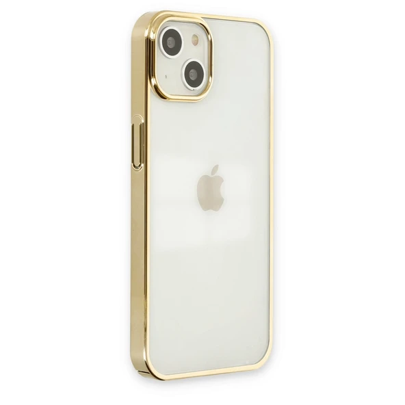 İphone 14 Plus Kılıf Element Silikon - Gold - Resim 2