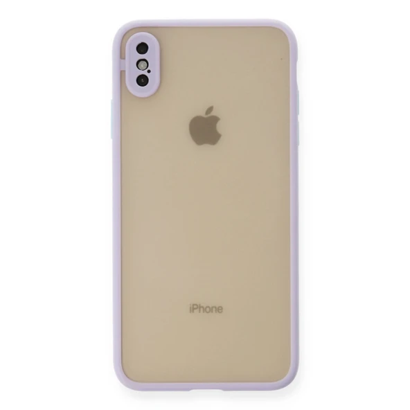 İphone X Kılıf Montreal Silikon Kapak - Mor ürün görseli 1