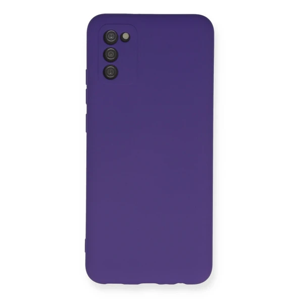 Samsung Galaxy A03s Kılıf Nano İçi Kadife Silikon - Mor ürün görseli 1