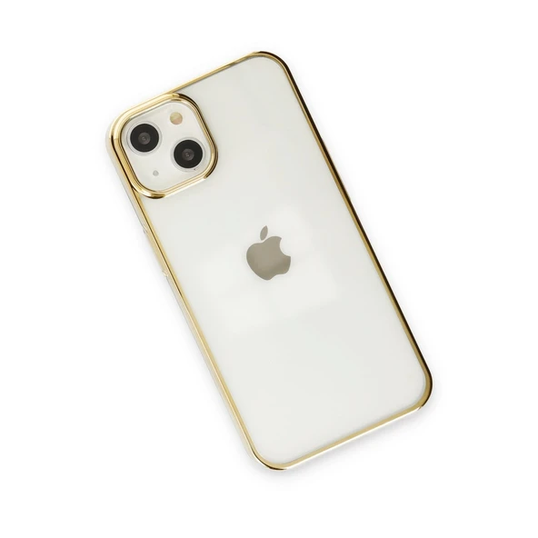 İphone 14 Plus Kılıf Element Silikon - Gold - Resim 3