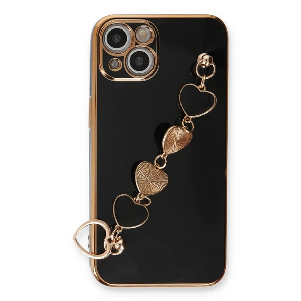 İphone 14 Kılıf Esila Silikon - Siyah - Resim 2