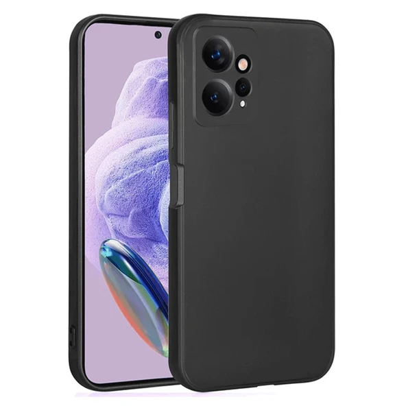 Redmi Note 12 4g Kılıf First Silikon - Siyah ürün görseli 1