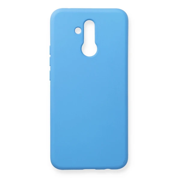 Mate 20 Lite Kılıf Nano İçi Kadife Silikon - Mavi ürün görseli 1