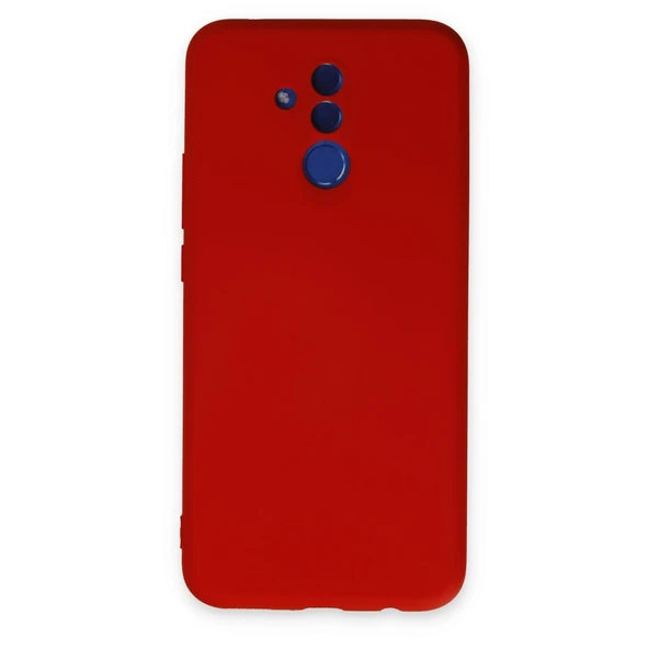 Mate 20 Lite Kılıf Nano İçi Kadife Silikon - Kırmızı ürün görseli 1