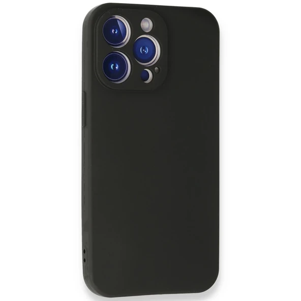 İphone 13 Pro Kılıf First Silikon - Siyah - Resim 3