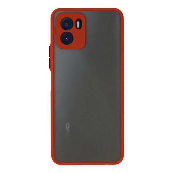 Vivo Y15s Kılıf Montreal Silikon Kapak - Kırmızı ürün görseli 1