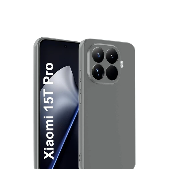Mi 15t Pro First Silikon - Gri - Resim 2