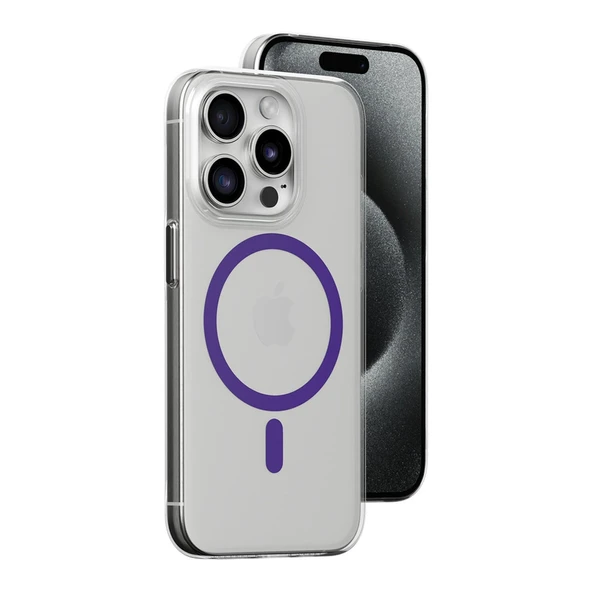 Joko İphone 14 Pro Kılıf Bubble Magsafe Kapak - Mor ürün görseli 1