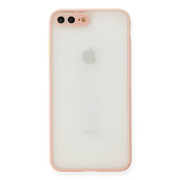 İphone 7 Plus Kılıf Montreal Silikon Kapak - Pembe ürün görseli 1