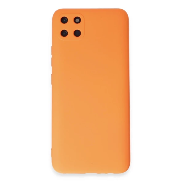 Realme C11 Kılıf Nano İçi Kadife Silikon - Turuncu ürün görseli 1