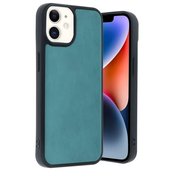İphone 11 Kılıf Aras Deri Kapak - Açık Yeşil ürün görseli 1