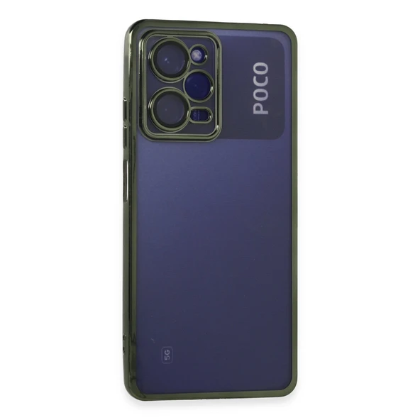 Poco X5 Pro 5g Kılıf Lensli Silikon - Yeşil ürün görseli 1