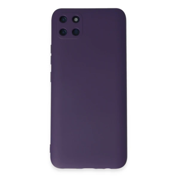 Realme C11 Kılıf Nano İçi Kadife Silikon - Mor ürün görseli 1