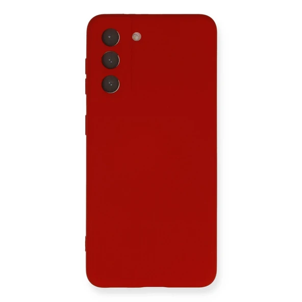 Samsung Galaxy S21 Kılıf Nano İçi Kadife Silikon - Kırmızı ürün görseli 1